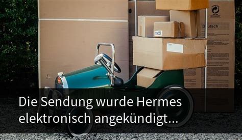 hermes die sendung wurde angekündigt|hermes sendung status.